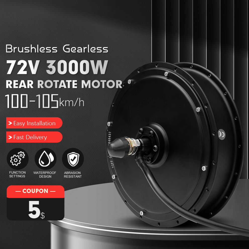 Ebike Conversion Kit 72V 3000W - Electric Bike Motor 72V 3000W Speed
