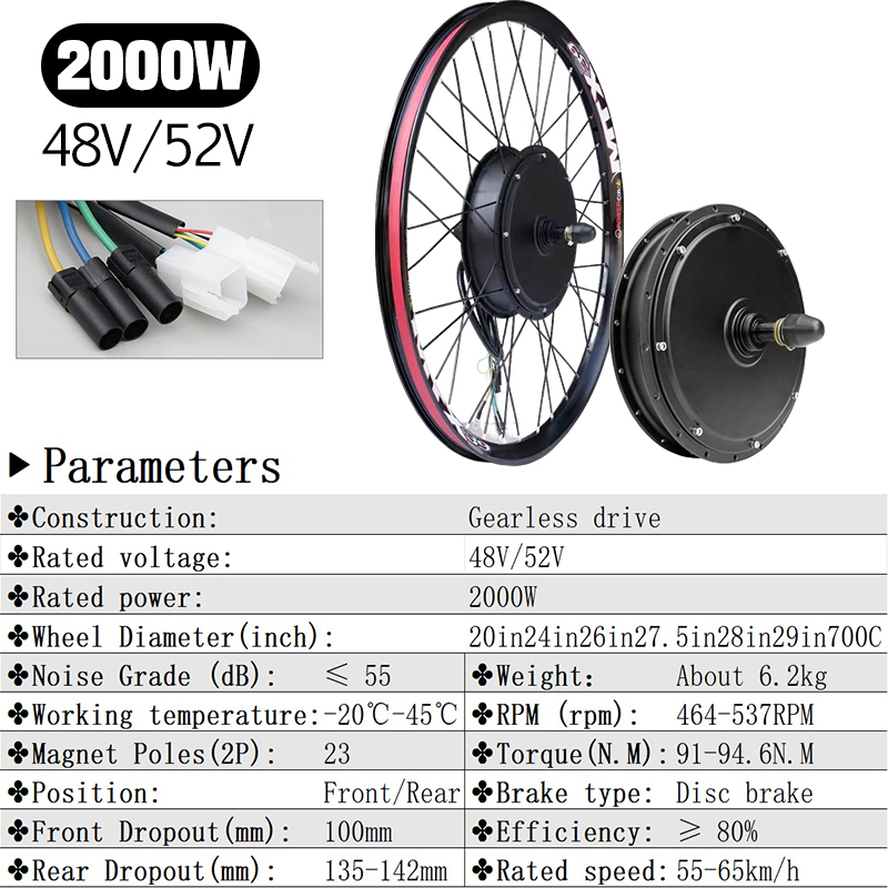 New Upgrade Ebike Conversion K - 72V 5000W Hub Motor Kit ulasan dan harga
