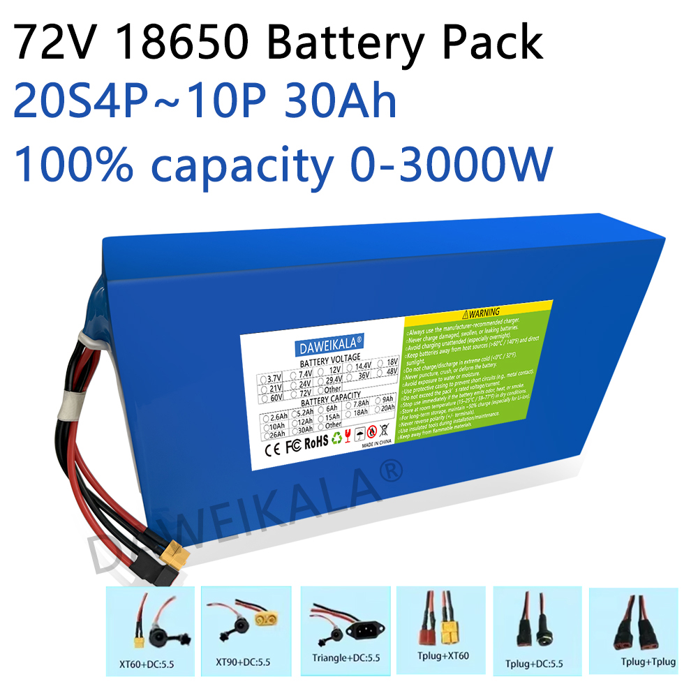 New 72V 12Ah-30Ah 18650 Batter - Electric Bicycle Battery 72V 30Ah ulasan dan harga