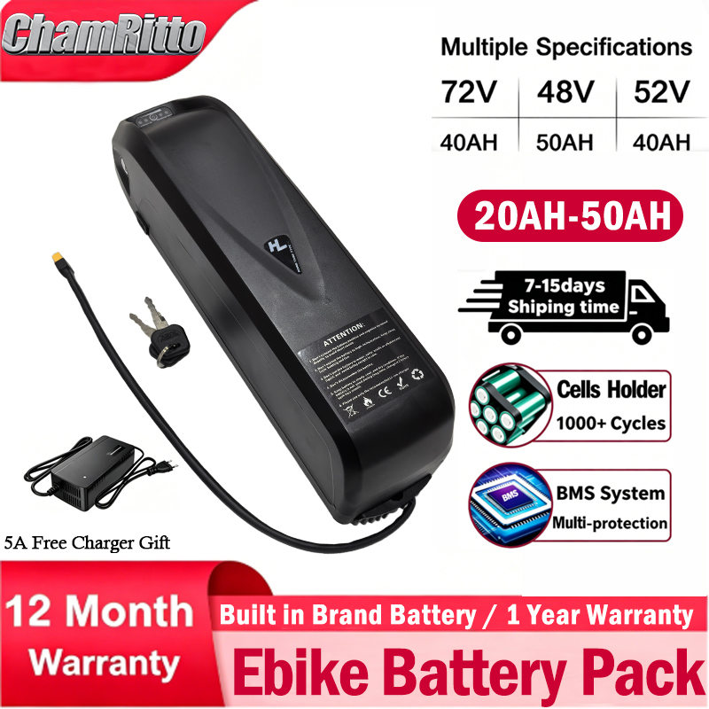 72V60V 48V 20AH 52V 36V 30AH 4 - Ebike Battery 48V 20Ah Hailong ulasan dan harga