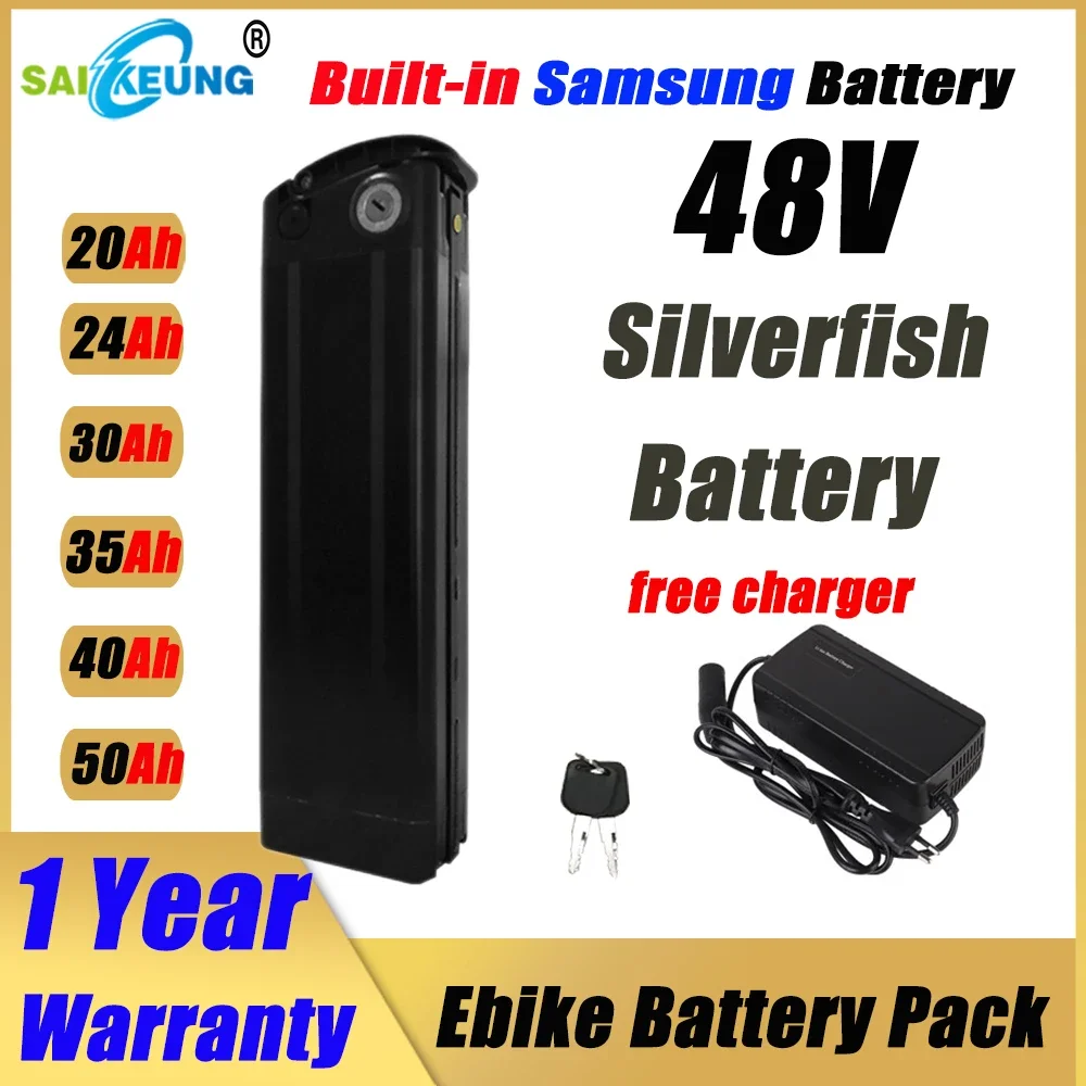 Electric Bike SilverFish 48v 2 - Ebike Battery 48V 20Ah Hailong ulasan dan harga