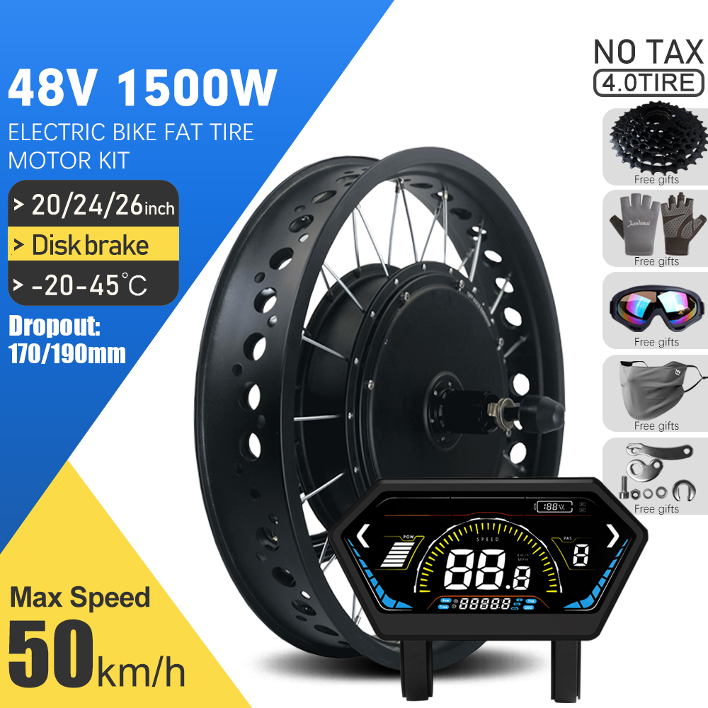 Electric Fat Bike Kit 48V 1500 - 72V 5000W Hub Motor Kit ulasan dan harga