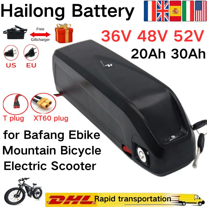 For Hailong Battery 36V 48V 52 - Ebike Battery 48V 20Ah Hailong ulasan dan harga