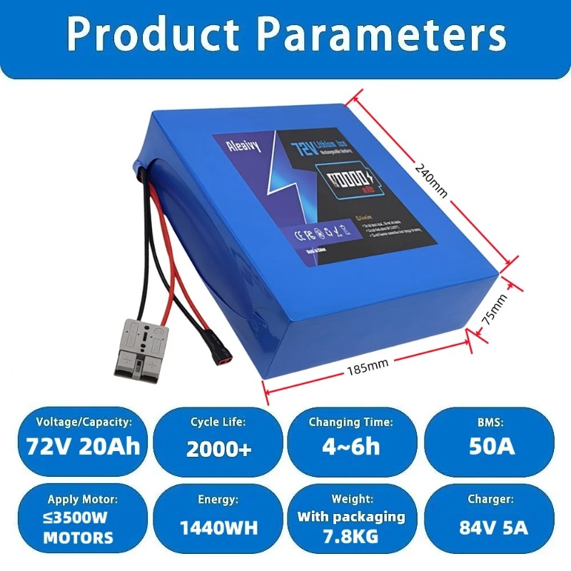 72V Battery 20S4P 20AH 20S6P 3 - Electric Bicycle Battery 72V 30Ah ulasan dan harga